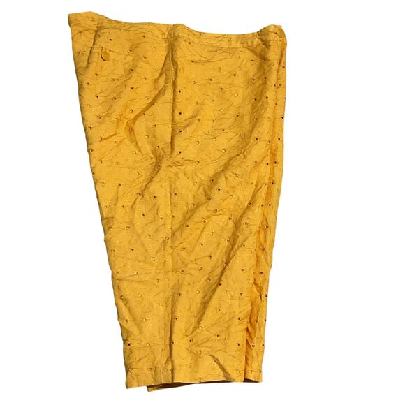 Ashley Stewart Eyelet Capri Pants Lined 18W - Picture 4 of 9